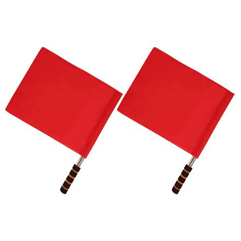 6 Pcs Handheld Flags Traffic Signal Flags Referee Warning Signal Flags