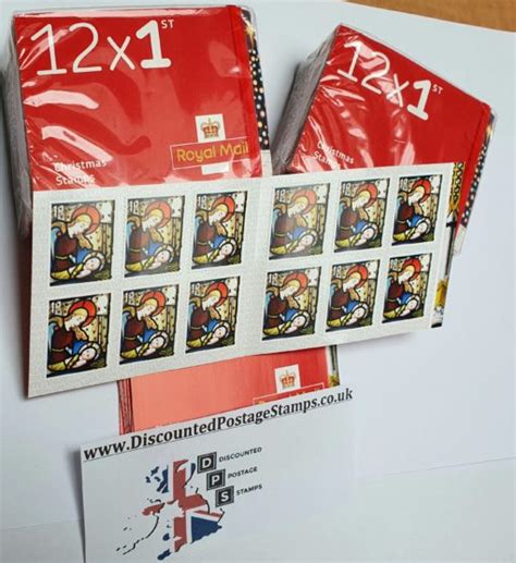 12 X 1st Class Christmas Stamps Self Adhesive 16 Discount 798p