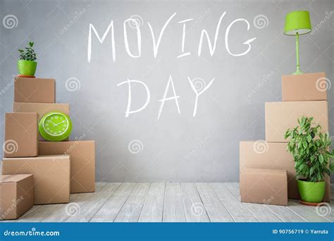 New Home Moving Day House Concept Stock Image Image Of Indoor