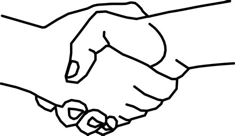 Drawing Of Two Hands Shaking At Getdrawings Free Download