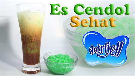 Cendol /ˈtʃɛndɒl/ is an iced sweet dessert that contains droplets of green rice flour jelly, coconut milk and palm sugar syrup. Cara Membuat Es Cendol Sehat Nutrijell - YouTube