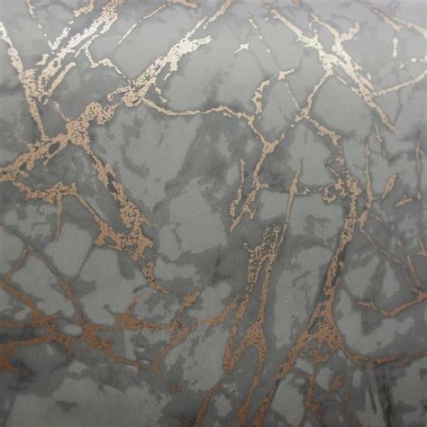 Fine Decor Wallpaper Metallic Marble Greyrose Gold Fd42267