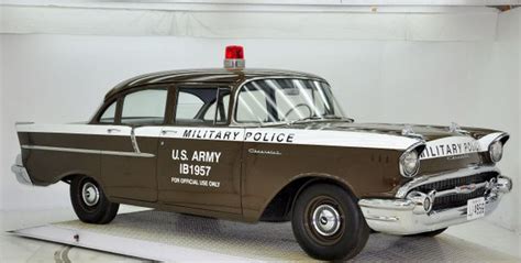 Copped Out 1957 Chevy Military Police Car For Sale Carscoops