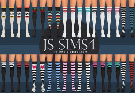 My Sims 4 Blog Sporty Knee High Socks By Js Sims 4
