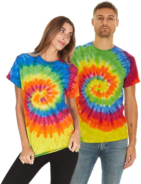 Krazy Tees Tie Dye Style T Shirts For Men And Women Multi Color Tops By Krazy Tees Walmart