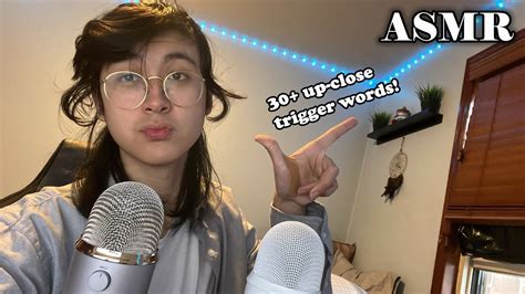 ASMR Up Close TINGLY Trigger Words For YOUR Relaxation 30 Words