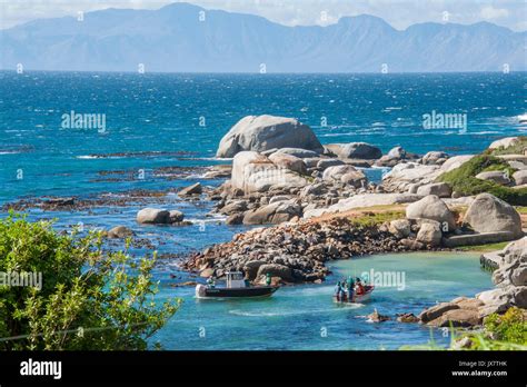Fishing Boats Near Cape Town South Africa Stock Photo Alamy