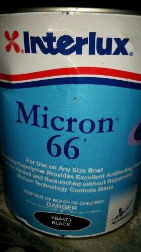 Buy Interlux Micron 66 Anti Fouling Bottom Paint Gallon Ablative Black