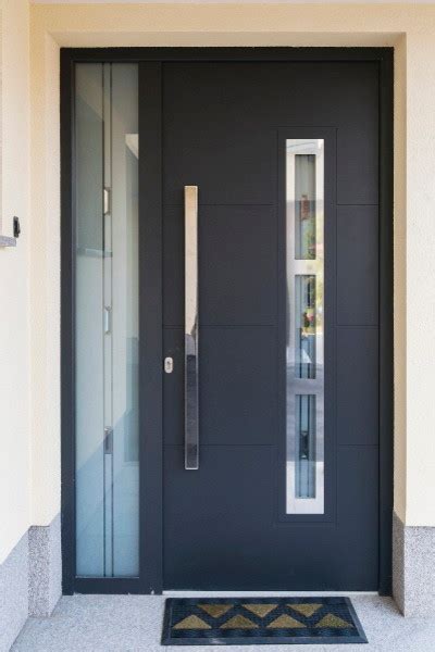 Modern Front Entry Door With A Sidelite Modern Front Doors New