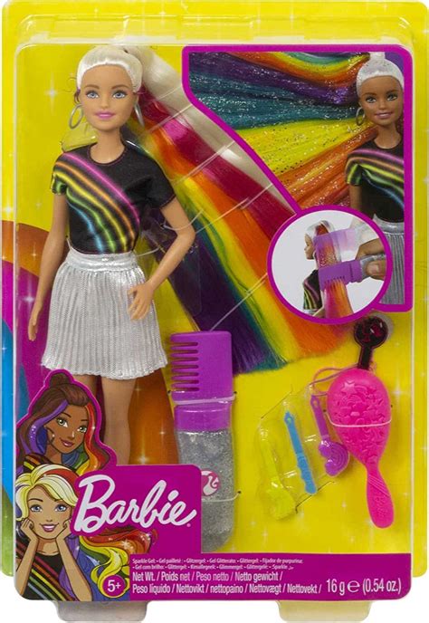 Buy Barbie Rainbow Sparkle Hair Doll Featuring Extra Long 75 Inch Blonde Hair With A Hidden