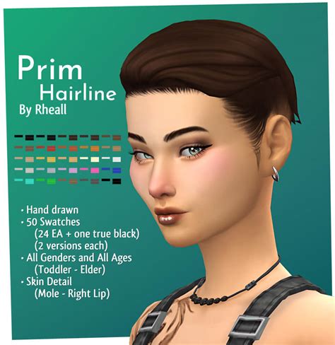 Sims 4 Prim Proper Hairlines Micat Game