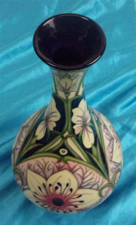 Tall Moorcroft White Lily Vase Sally Antiques
