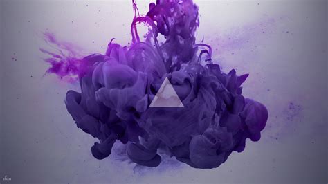 Ink Smoke Abstract Digital Art Purple Alberto Seveso Paint In