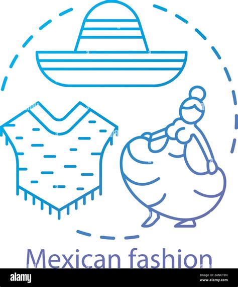 Concepto De Moda Mexicano Icono Trajes Tradicionales De Am Rica Del Sur Poncho Sombrero