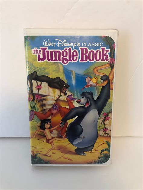 Walt Disneys The Jungle Book Vhs Black Diamond Edition Clamshell Rare Etsy Uk