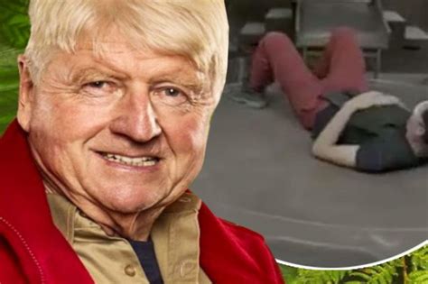 i m a celebrity stanley johnson takes on first bushtucker trial with rebekah vardy after being