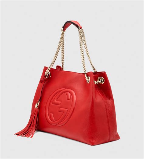 Gucci Red Soho Crossbody Bag