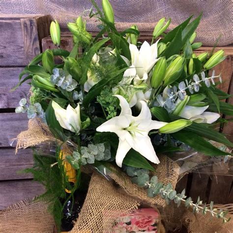 Pure Lily Bouquet Buy Online Or Call 01325 467154