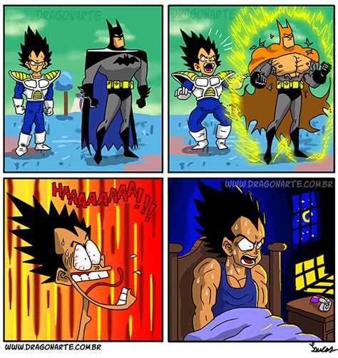 Batman Dc Comics Dragonarte Dreams Vegeta Super Saiyan