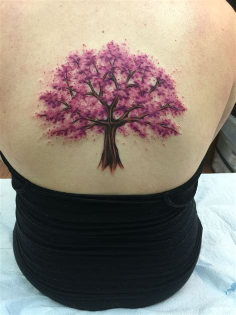 Cherry Blossom Back Tattoo Tree Of Life Tattoo Life Tattoos Cherry