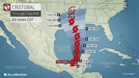 Tropical Storm Cristobal Forms May Hit Texas As Hurricane