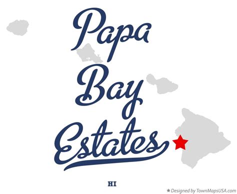 Map Of Papa Bay Estates Hi Hawaii