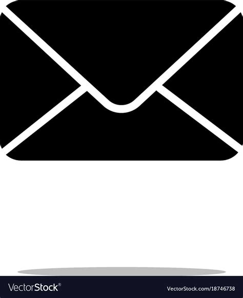 Mail Icon In Trendy Flat Style Isolated On White Vector Image