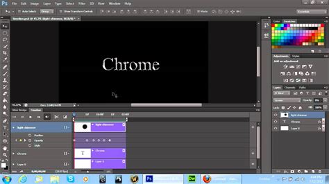 We have adjusted the cap for the text. Adobe Photoshop CS6 Timeline Animation Project ...