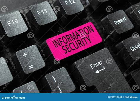 Text Sign Showing Information Security Business Idea Infosec