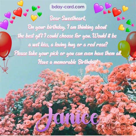 Birthday Images For Janice 💐 — Free Happy Bday Pictures And Photos