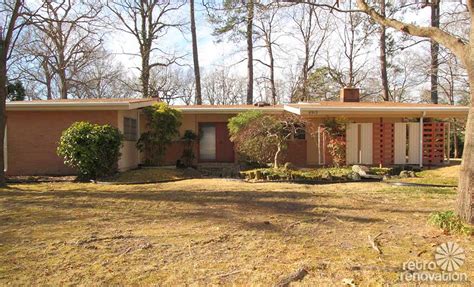 The front entrance is the first thing visitors, guests and potential buyers see when they first enter your home so its appearance is very important. Warm and beautiful 1962 mid-century modern brick ranch ...