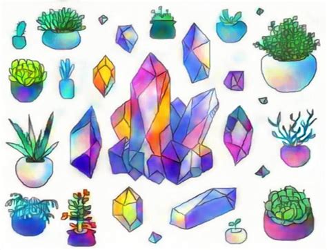 Aesthetic House Plant Drawings