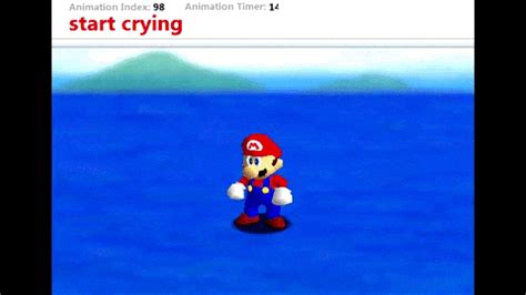 Mario S Unused Crying Animation Super Mario Know Your Meme