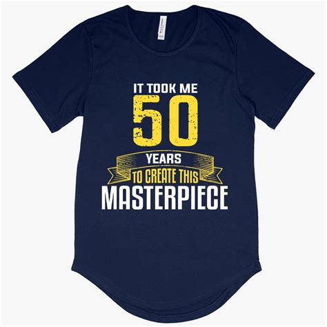 men s it took me 50 years t shirt with curved hem 50 year old t shirt 50th birthday t shirts