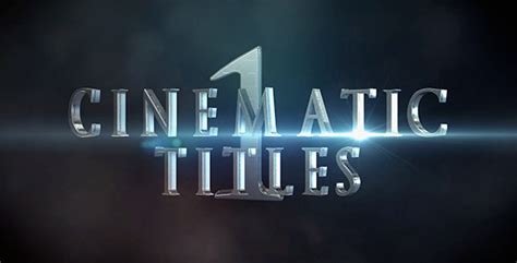 Free Cinematic Title 1 Free After Effects Templates Official Site