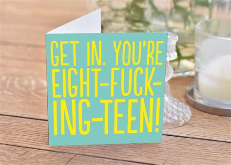 18 Fcking Teen — The Buddy Fernandez Card Company