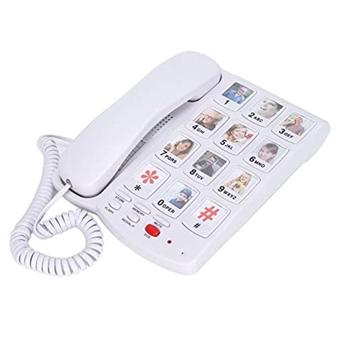 Big Button Phone For Seniors Landline Telephone With Loud Ringer 10