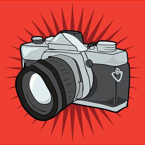 Best Camera Dslr Lens Drawing Illustrations Royalty Free Vector