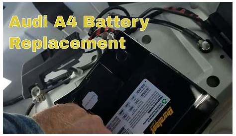 Changing battery on a 2013 Audi A4 Quattro - YouTube