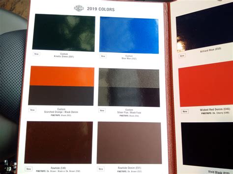Options such as color are available at additional cost. 08 Harley Davidson Color Chart | thelifeisdream