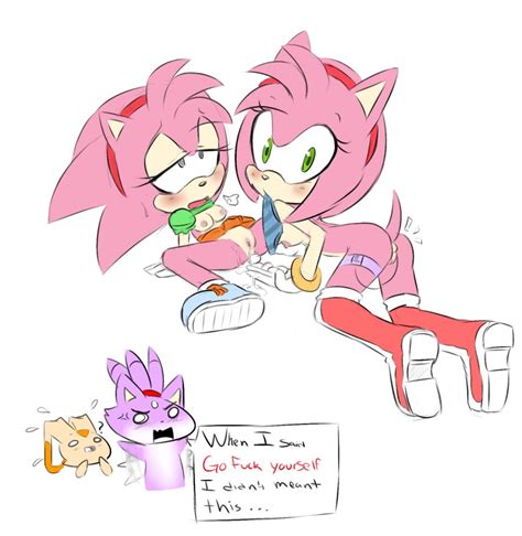 Rule 34 2girls Amy Rose Blaze The Cat Chibi Classic Amy Rose Confusion Cream The Rabbit