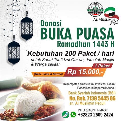 Donasi Buka Puasa Ramadhan 1443 H Atmago