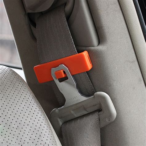 1pair car seat belt buckles safety adjusting clips tension adjusters stylish in seat belts