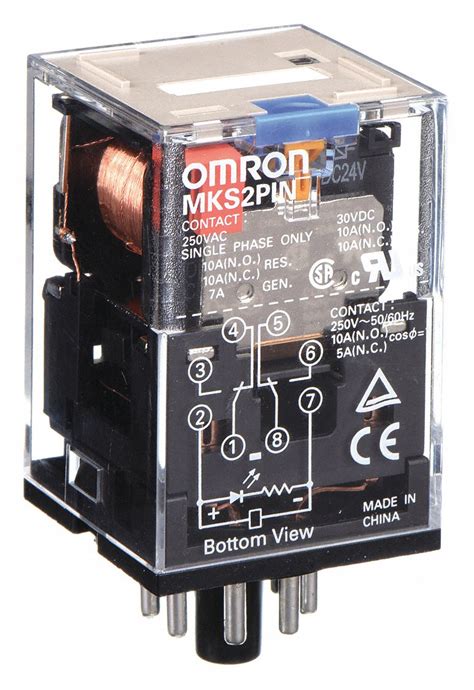 Omron General Purpose Relay 24v Dc Coil Volts 10a 240v Ac Contact