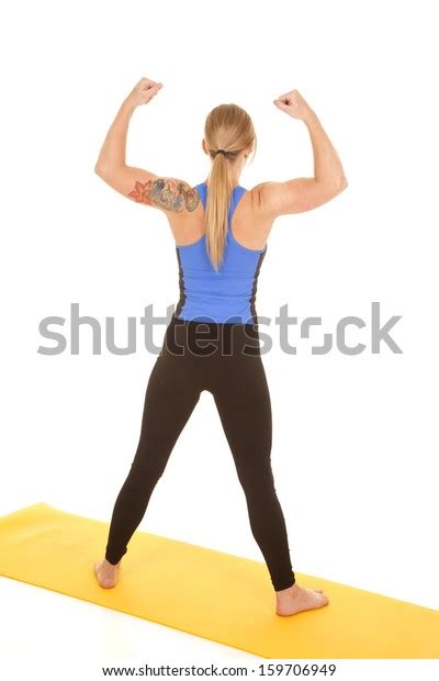 Woman Flexing Her Arms Showing Off Stock Photo 159706949 Shutterstock