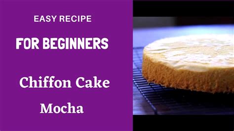 Mocha Chiffon Cake Motherbee Youtube