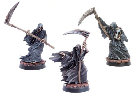 Grim Reapers Set 3 Models Miniatures Figures RPG Tabletop Etsy