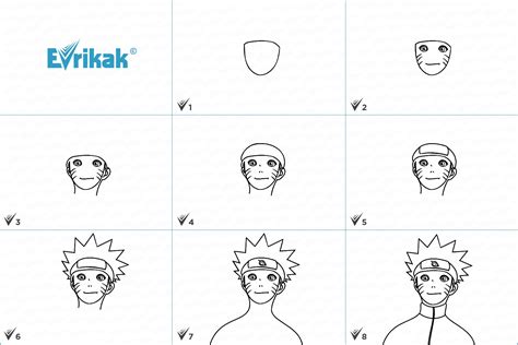 Como Desenhar Naruto Uzumaki Dos Quadrinhos Japoneses Passo A Passo