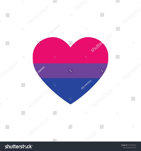 Bisexual Flag Heart Lgbtq Community Flag Stock Vector Royalty Free 1767066875 Shutterstock