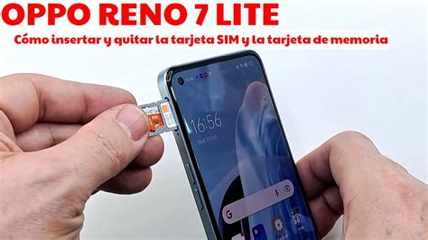 Oppo Reno Lite C Mo Insertar Y Quitar La Tarjeta Sim Y La Tarjeta De